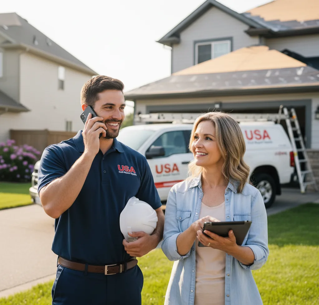 USA Roof Repair Experts customer support in Waconia